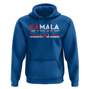 Harris 2024 Hoodie Make America Laugh Again Kamala Vintage Star TS11 Royal Blue Print Your Wear