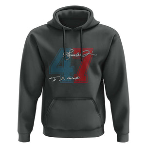 Harris Walz 2024 Hoodie Kamala Support 47th President Signature TS11 Dark Heather Print Your Wear