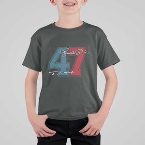 Harris Walz 2024 T Shirt For Kid Kamala Support 47th President Signature TS11 Dark Heather Print Your Wear