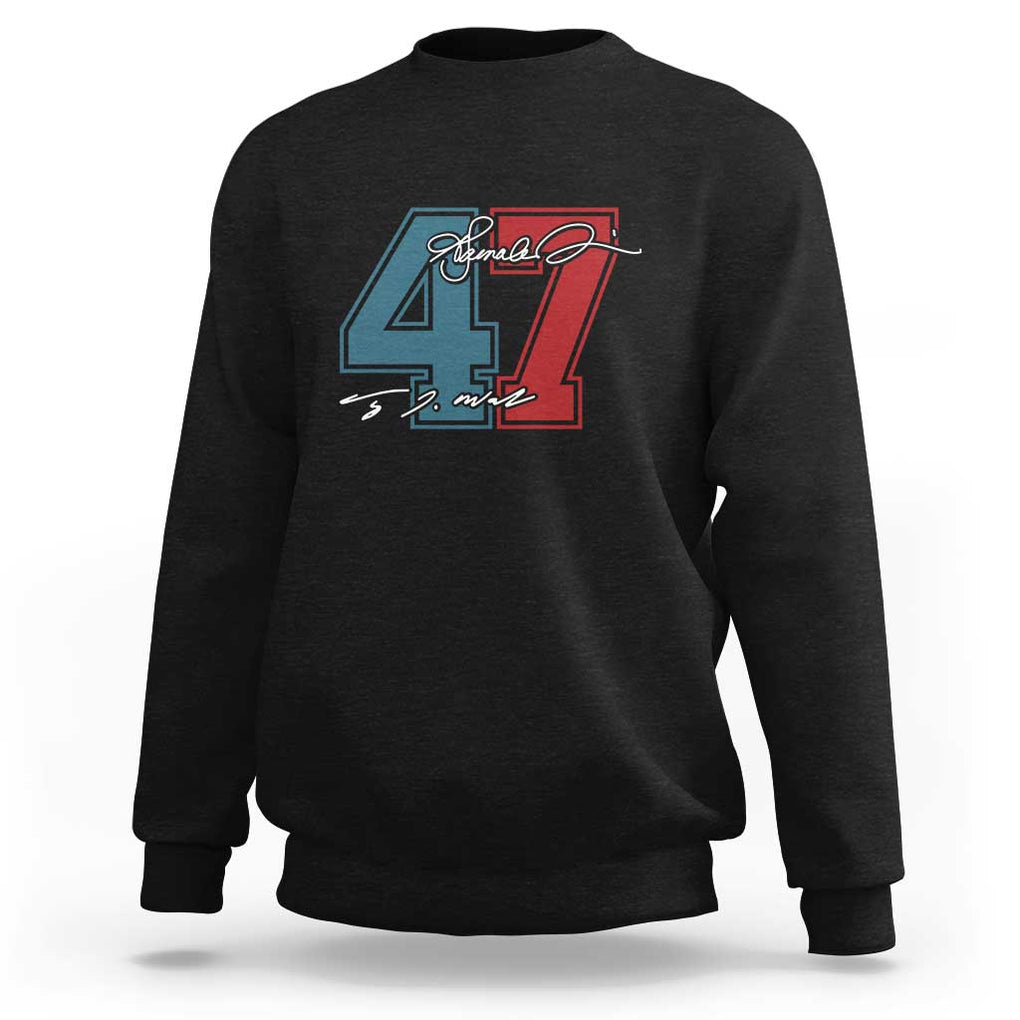 Harris Walz 2024 Sweatshirt Kamala Support 47th President Signature TS11 Black Print Your Wear