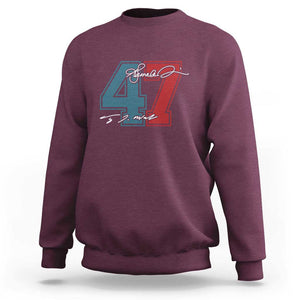 Harris Walz 2024 Sweatshirt Kamala Support 47th President Signature TS11 Maroon Print Your Wear