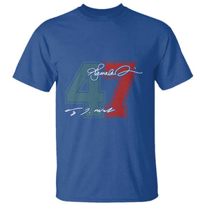 Harris Walz 2024 T Shirt Kamala Support 47th President Signature TS11 Royal Blue Print Your Wear