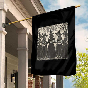1692 They Missed One Garden Flag Halloween Feminist Witch Trials TS11 Print Your Wear