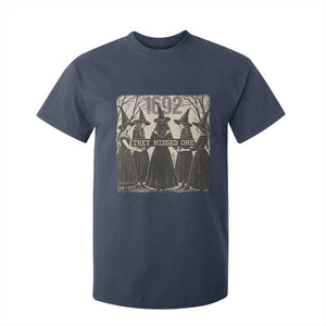 1692 They Missed One T Shirt For Kid Halloween Feminist Witch Trials TS11 Navy Print Your Wear