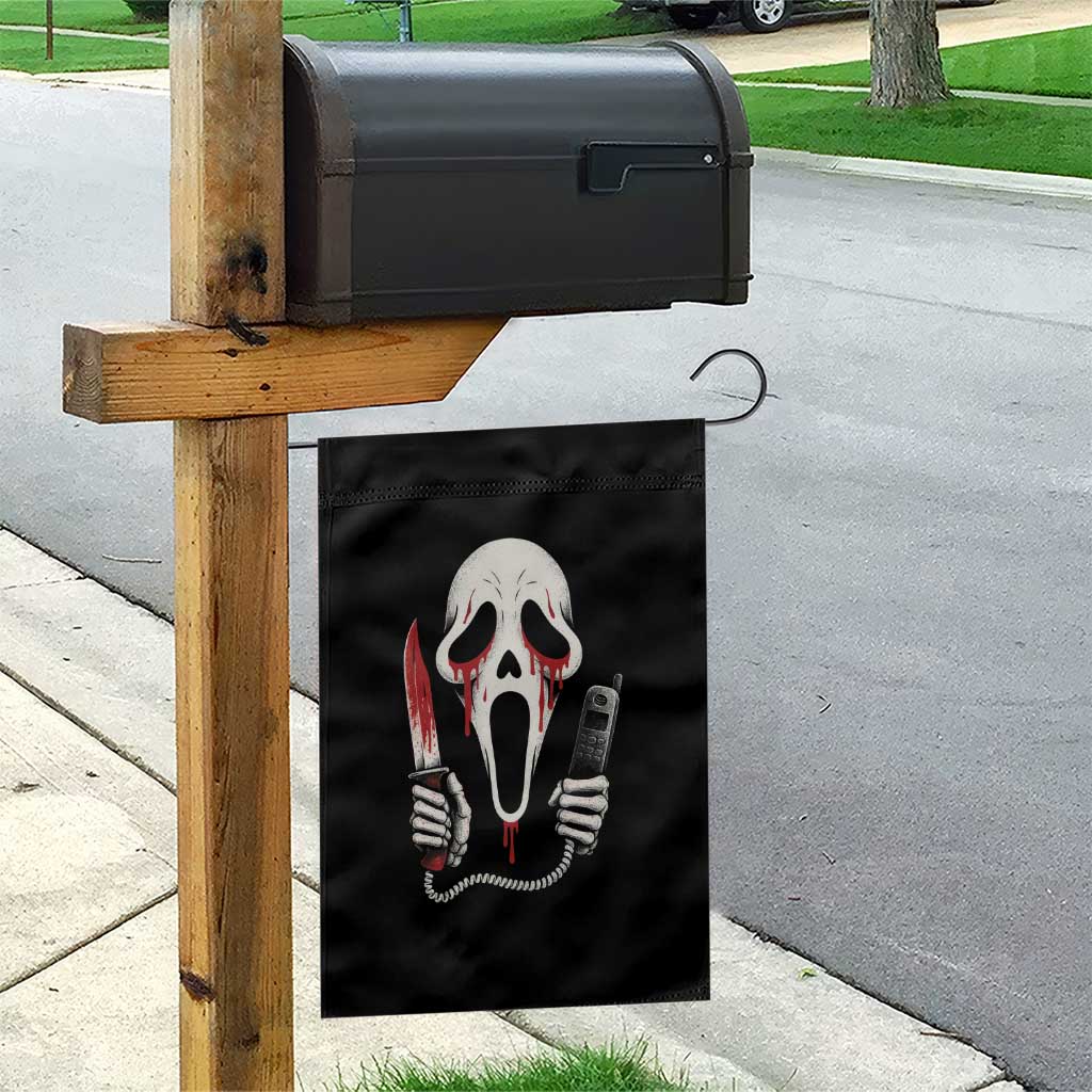 Funny Halloween Scary Face Ghost Garden Flag Horror Slasher Bloody Knife TS11 Print Your Wear