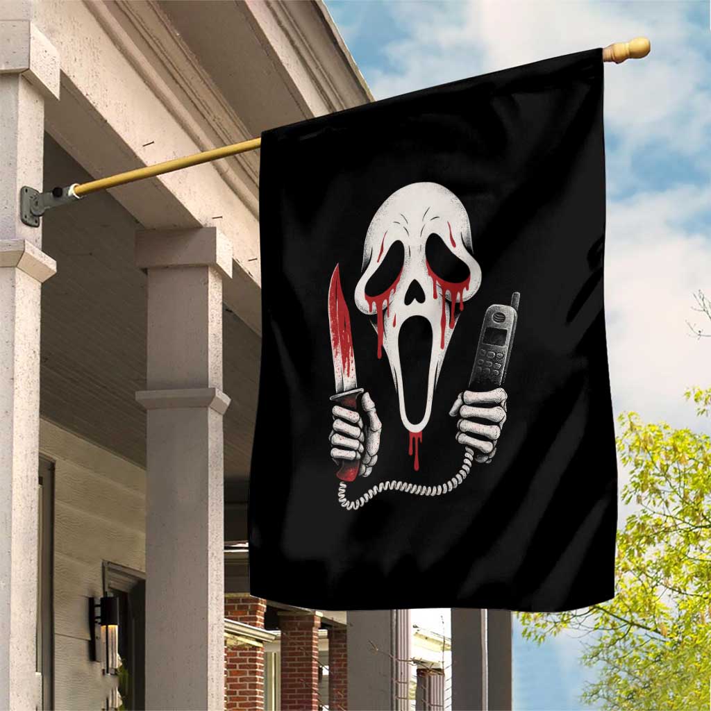 Funny Halloween Scary Face Ghost Garden Flag Horror Slasher Bloody Knife TS11 Print Your Wear