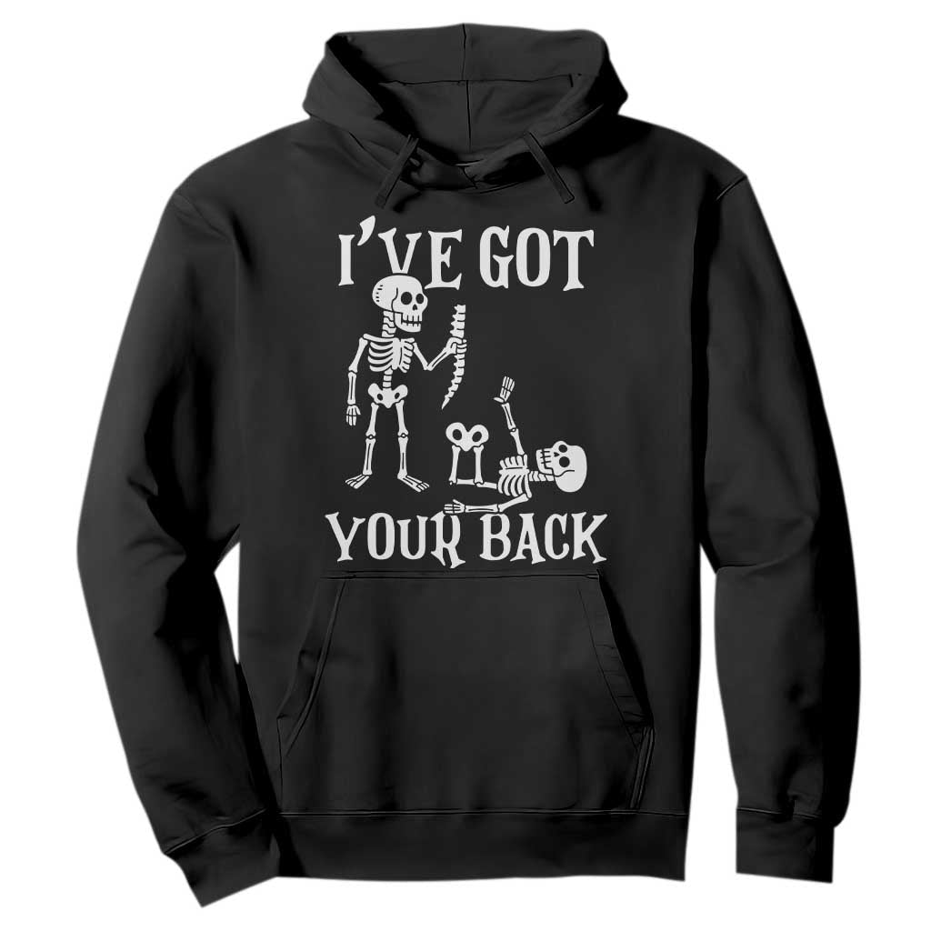 Funny I Got Your Back Hoodie Halloween Skeleton Skull TS11 Black Print Your Wear