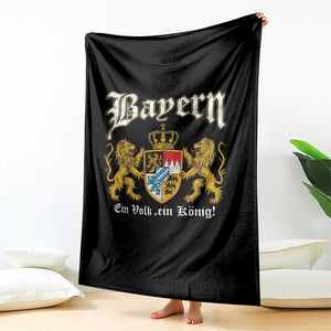 Bavarian German Pride Throw Blanket Bayern Ein Volk Ein Konig TS11 Print Your Wear