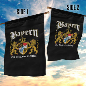 Bavarian German Pride Garden Flag Bayern Ein Volk Ein Konig TS11 Print Your Wear
