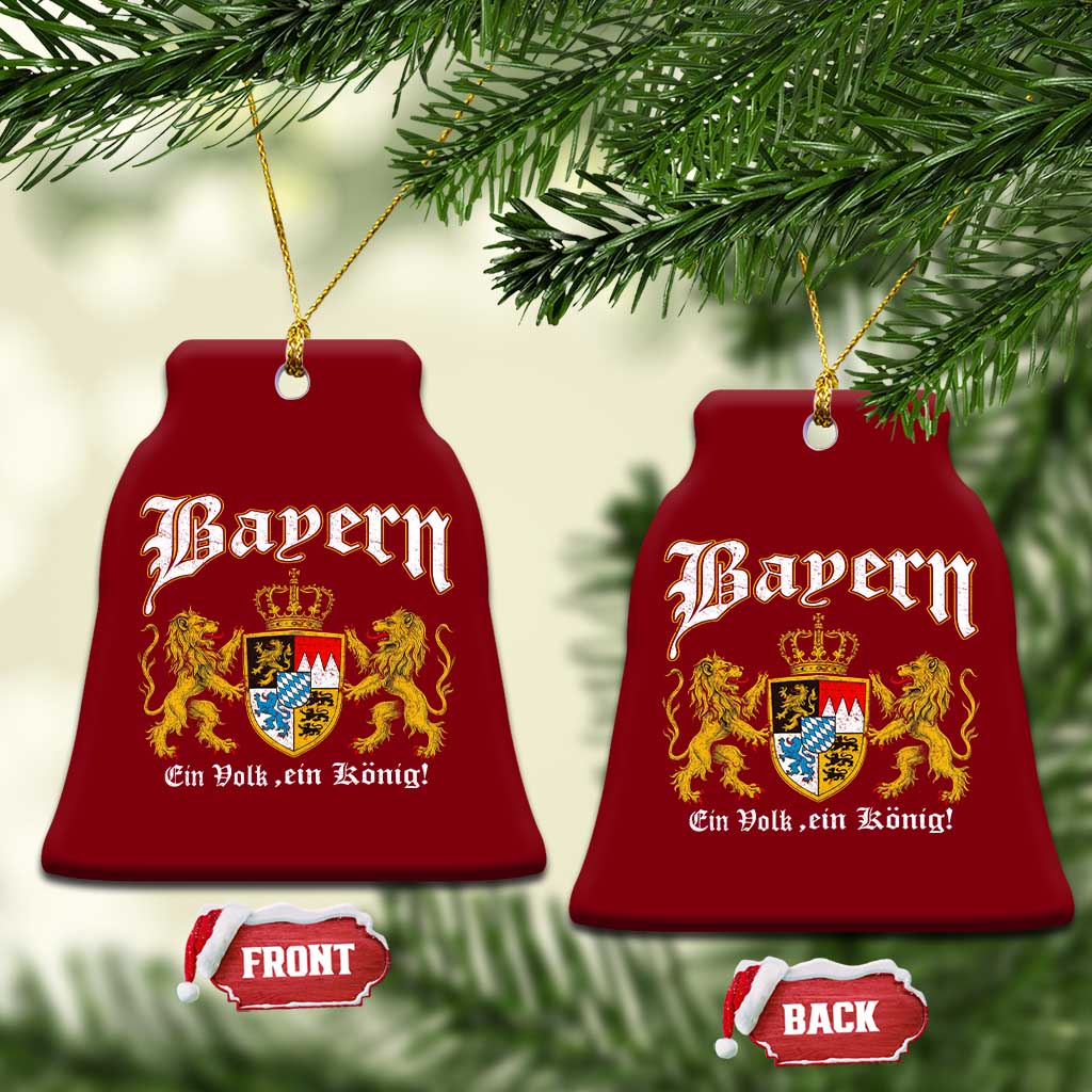 Bavarian German Pride Ceramic Ornament Bayern Ein Volk Ein Konig TS11 Print Your Wear