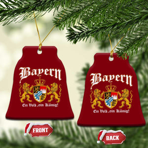 Bavarian German Pride Ceramic Ornament Bayern Ein Volk Ein Konig TS11 Print Your Wear