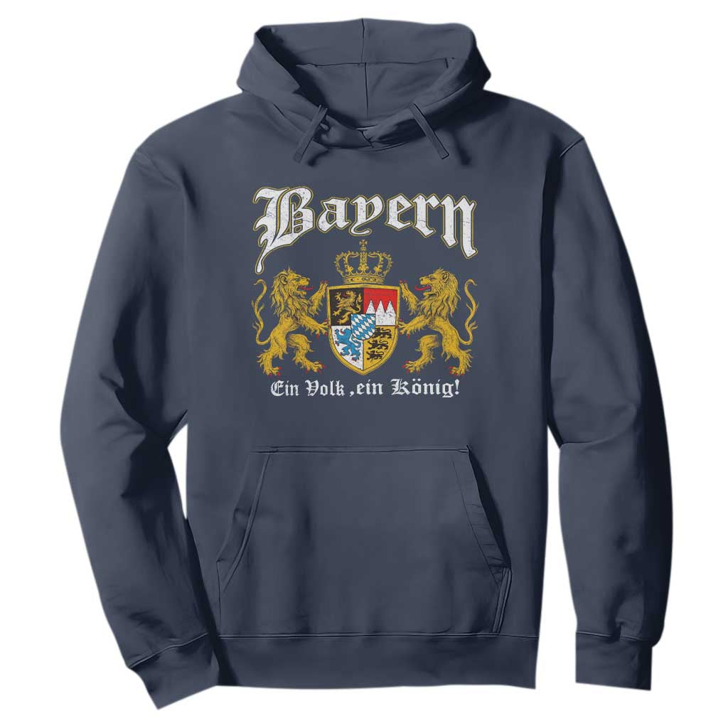 Bavarian German Pride Hoodie Bayern Ein Volk Ein Konig TS11 Navy Print Your Wear