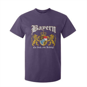 Bavarian German Pride T Shirt For Kid Bayern Ein Volk Ein Konig TS11 Purple Print Your Wear