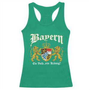 Bavarian German Pride Racerback Tank Top Bayern Ein Volk Ein Konig TS11 Irish Green Print Your Wear