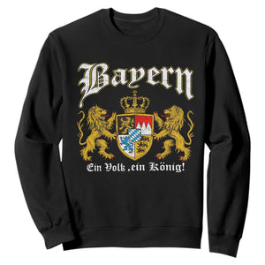 Bavarian German Pride Sweatshirt Bayern Ein Volk Ein Konig TS11 Black Print Your Wear