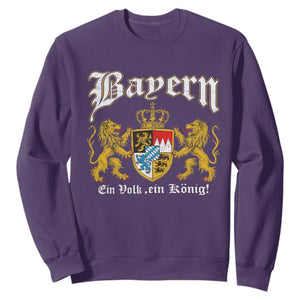 Bavarian German Pride Sweatshirt Bayern Ein Volk Ein Konig TS11 Purple Print Your Wear