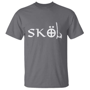 Nordic Scandinavian Heritage T Shirt Viking Warrior Axe Helmet TS11 Charcoal Print Your Wear