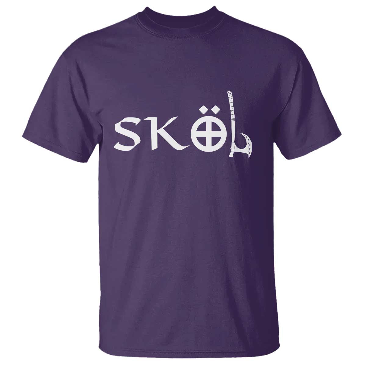 Nordic Scandinavian Heritage T Shirt Viking Warrior Axe Helmet TS11 Purple Print Your Wear