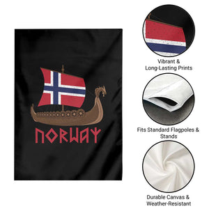 Boat Norwegian Flag Norway Viking Ship Norway Garden Flag TS11 Print Your Wear