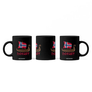 Boat Norwegian Flag Norway Viking Ship Norway Coffee Mug TS11 Print Your Wear