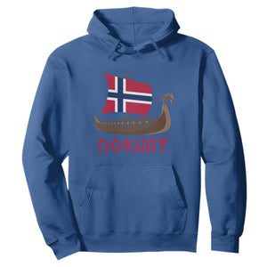Boat Norwegian Flag Norway Viking Ship Norway Hoodie TS11 Royal Blue Print Your Wear