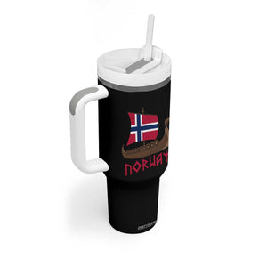 Boat Norwegian Flag Norway Viking Ship Norway Tumbler With Handle TS11 Print Your Wear