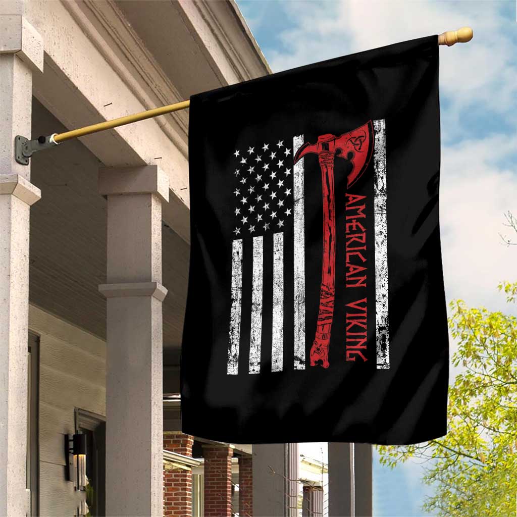 American Viking Garden Flag Norse Mythology Axe USA Flag TS11 Print Your Wear