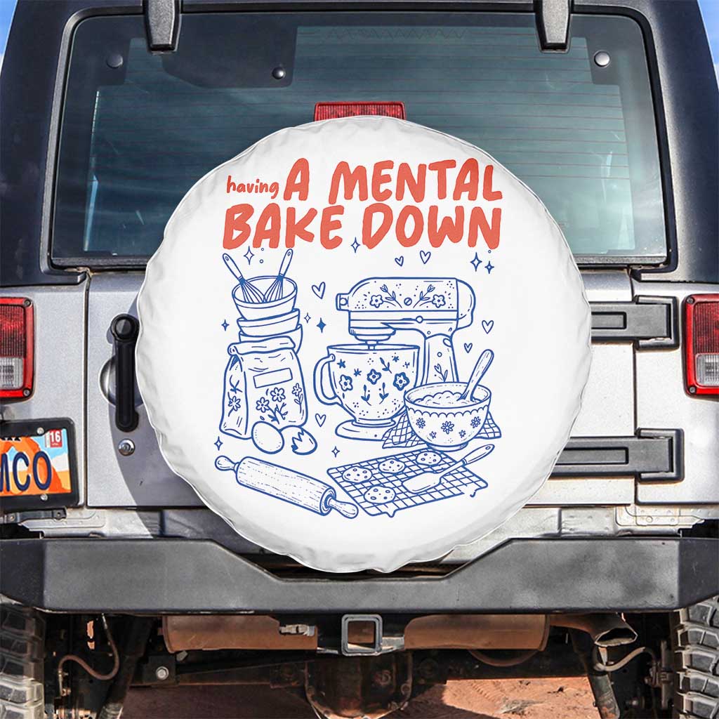 Having A Mental Bake Down Retro Funny Baking Baker Spare Tire Cover Pastry Chef Gifts