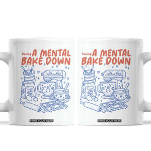 Having A Mental Bake Down Retro Funny Baking Baker Coffee Mug Pastry Chef Gifts
