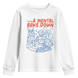 Having A Mental Bake Down Retro Funny Baking Baker Youth Sweatshirt Pastry Chef Gifts