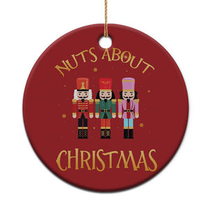 Funny Xmas Nutcracker Christmas Ornament Nuts About Xmas Snowflake TS11 Print Your Wear