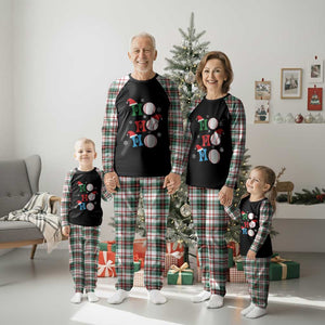 Funny Xmas Baseball Plaid Pajama Set Triple Ho Sport Santa Hat TS11 Christmas Plaid Print Your Wear