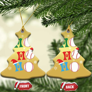 Funny Xmas Baseball Christmas Ornament Triple Ho Sport Santa Hat TS11 Christmas Tree Gold Print Your Wear