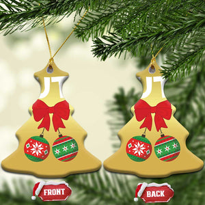 Funny Xmas Couple Christmas Ornament Chest Nuts Baubles TS11 Christmas Tree Gold Print Your Wear