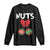 Funny Christmas Couple Long Sleeve Shirt Chest Nuts Baubles TS11 Black Print Your Wear