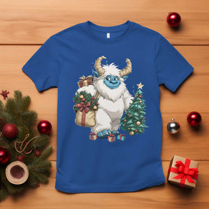 Funny Yule Yeti T Shirt Christmas Mythical Creature Winter Solstice TS11 Royal Blue Print Your Wear