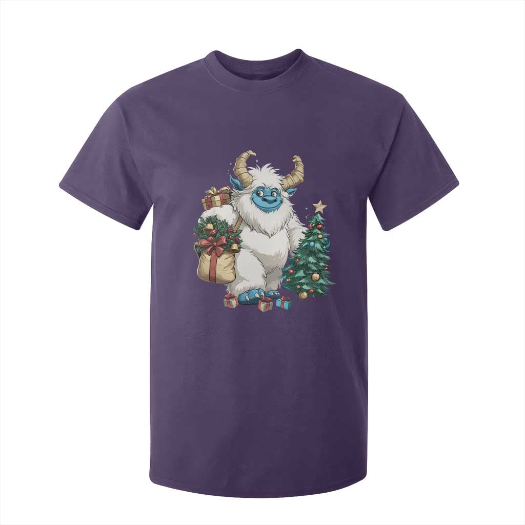 Funny Yule Yeti T Shirt For Kid Christmas Mythical Creature Winter Solstice TS11 Purple Print Your Wear