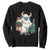 Funny Yule Yeti Sweatshirt Christmas Mythical Creature Winter Solstice TS11 Black Print Your Wear