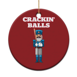 Funny Nutcracker Baseball Christmas Ornament Crackin' Balls Baseball Players TS11 Print Your Wear