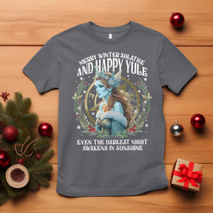 Yule T Shirt Merry Winter Solstice And Happy Yule Marzanna Xmas TS11 Charcoal Print Your Wear