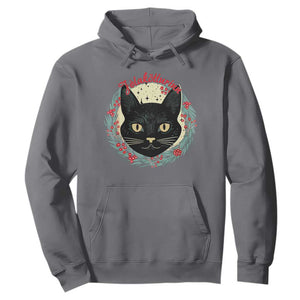 Funny Yule Cat Hoodie Jlaktturinn Yule Christmas Black Cat TS11 Charcoal Print Your Wear