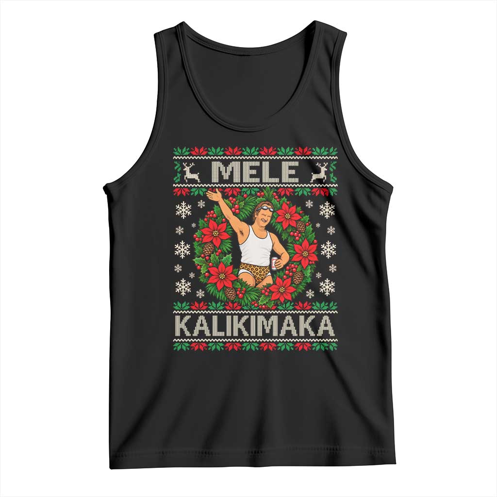 Mele Kalikimaka Funny Christmas In Hawaii Movie Vacation Tank Top