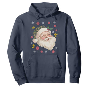 Funny Christmas Cajun Louisiana Santa Papa Noel Hoodie TS11 Navy Print Your Wear