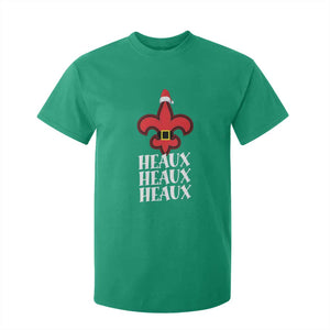 Funny Cajun Louisiana Christmas T Shirt For Kid Heaux Heaux Heaux New Orleans Santa Hat TS11 Irish Green Print Your Wear