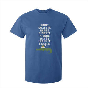 Funny Cajun Louisiana Christmas T Shirt For Kid Eight Crocodiles New Orleans Santa TS11 Royal Blue Print Your Wear