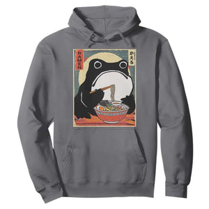 Funny Frog Ramen Japanese Kawaii Anime Hoodie TS11 Charcoal Print Your Wear