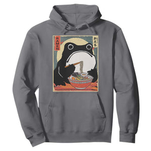 Funny Frog Ramen Japanese Kawaii Anime Hoodie TS11 Charcoal Print Your Wear