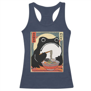 Funny Frog Ramen Japanese Kawaii Anime Racerback Tank Top TS11 Navy Print Your Wear