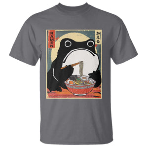 Funny Frog Ramen Japanese Kawaii Anime T Shirt TS11 Charcoal Print Your Wear