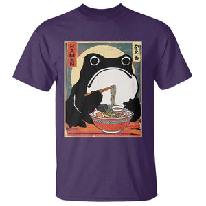 Funny Frog Ramen Japanese Kawaii Anime T Shirt TS11 Purple Print Your Wear